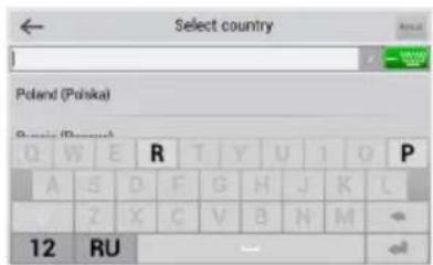 Select country Poland (Polska) Country (Dorpo) Q W E R T Y U I O P A S D F G H J K L Z X C V B N M 12 RU