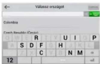 Válasz országat Colombia (Czech Republic (Casing) R U I P A S D F G H J K L Z X C V B N M 12