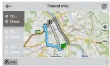 Screenshot of a mobile app interface showing a map with location markers and a highlighted green button labeled 'OK'.