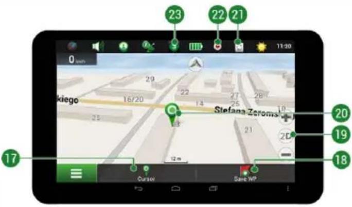23 22 21 0 km Kiego Stefana Zeromis 20 19 18 17 Cursor Save MP