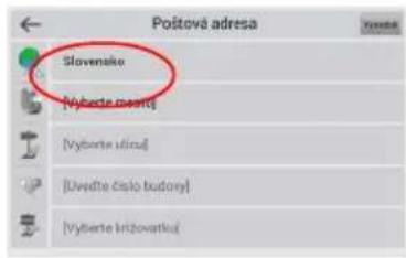 Poštová adresa Slovensko Nybaste merti [Nybaste ulica] [Uvedite číslo budory] [Nybaste bržovatku]