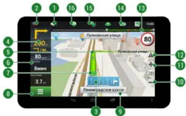 2 1 16 15 14 13 Пулковская улица 80 200 740 80 8мин 3.7 Ленин радское шоссе 13:03 12 11 10 3 9 8