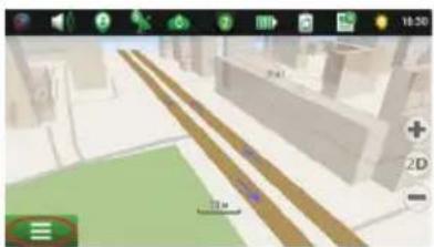 Navitel T737 Pro - Route to a point selected on the map - 6