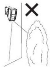 Diagram showing a device with a cross symbol and a cloud-like shape, possibly indicating a warning or failure.