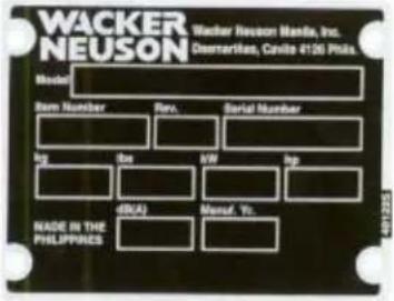 Wacker Neuson VP 1135R - Safety Information AP 1135R - 5
