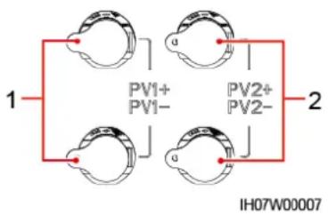 1 PV1+ PV1- PV2+ PV2- 2 IH07W00007