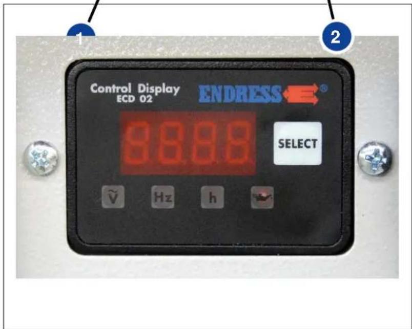 Control Display ECD 02 ENDRESS® 8888 SELECT V Hz h