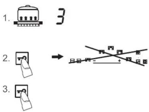 Küppersbusch KE9340.0SR - Activating the lock (while cooking): - 1