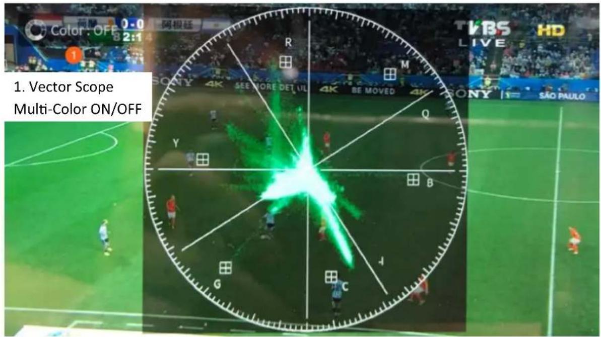 1. Vector Scope Multi-Color ON/OFF