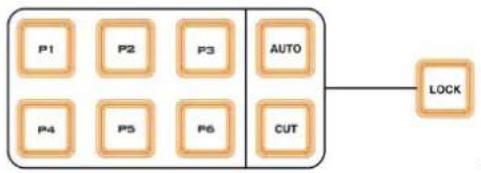 DataVideo TVS-3000 - LED Color and Situation for the Control Panel Buttons - 4