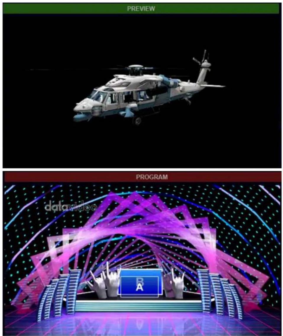 DataVideo TVS-3000 - PREVIEW & PROGRAM WINDOWS - 1