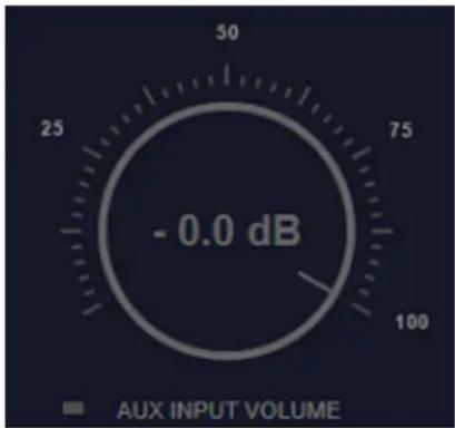 - 0.0 dB AUX INPUT VOLUME
