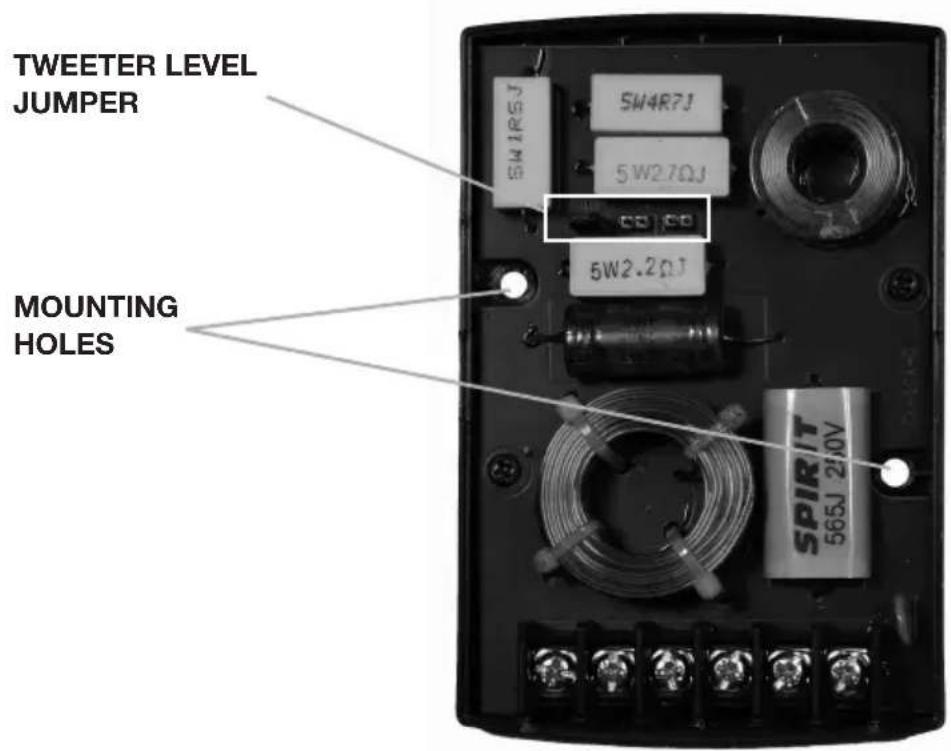 TWEETER LEVEL JUMPER MOUNTING Holes SW1RSJ SW4R7J 5W2.7ΩJ CB100 5W2.2ΩJ SPIRIT 565J 210V
