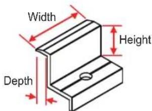 Width Depth Height