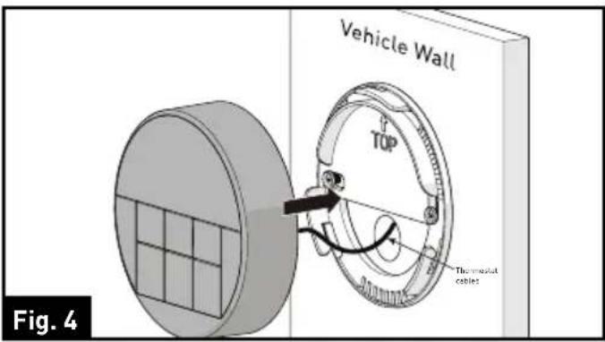 Vehicle Wall TOP Thermostat cables Fig. 4