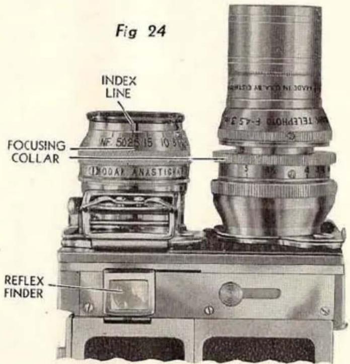 Fig 24 INDEX LINE FOCUSING COLLAR REFLEX FINDER