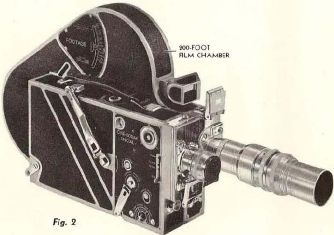 FOOTAGE 200-FOOT FILM CHAMBER ONE-FOOT SPECIAL Fig. 2