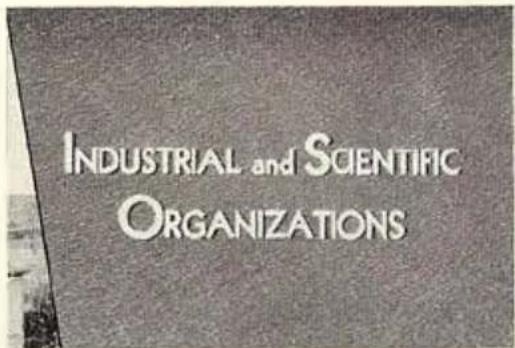 INDUSTRIAL and SCIENTIFIC ORGANIZATIONS