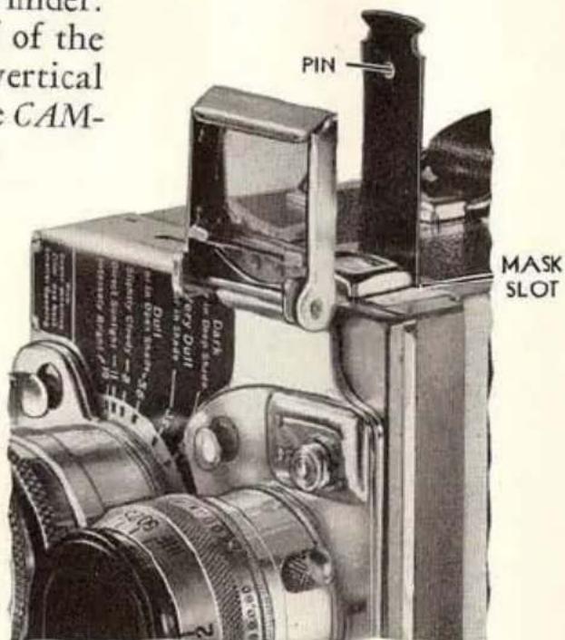 under of the vertical CAM- PIN MASK SLOT