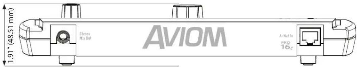 AVIOM Stereo Mix Out A-Net In PRO 16c 1.91" (48.51 mm)