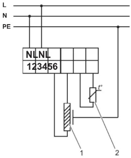 L N PE NL NL 123456 t° 1 2