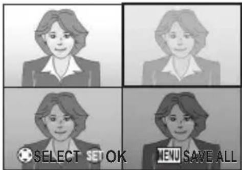 SELECT SET OK MENU SAVE ALL