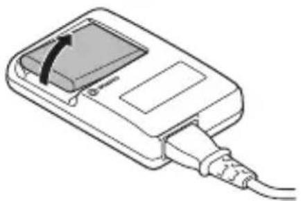 SANYO VPC-X1420EX - When the CHARGE indicator turns off, unplug the power cord from the power outlet, and remove the battery pack from the charger. - 1