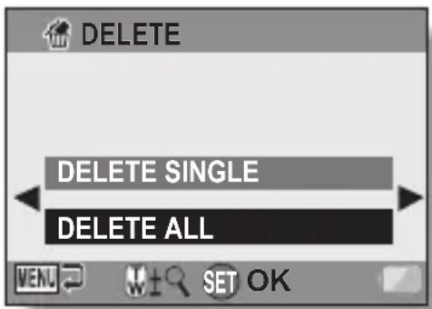 DELETE DELETE SINGLE DELETE ALL WEN. SET OK