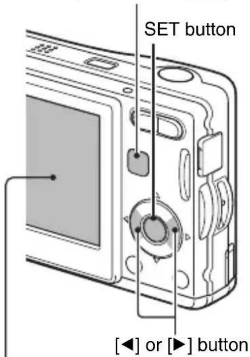SET button [◀] or [▶] button