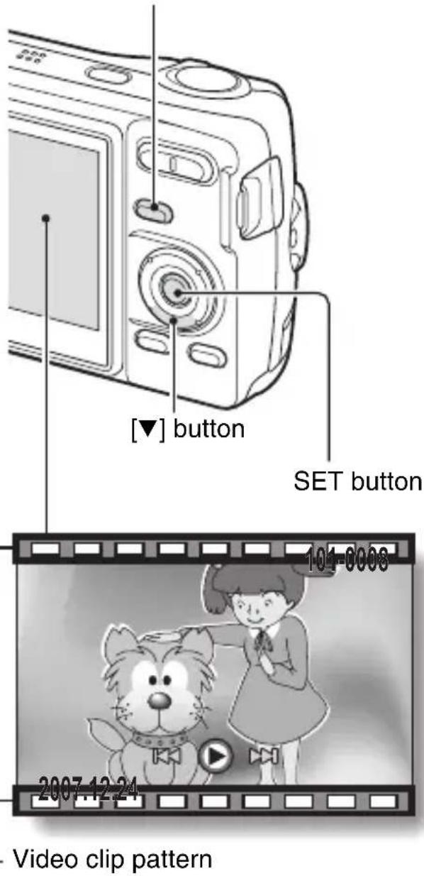 [▼] button SET button 101-0008 2007.12.24 Video clip pattern
