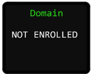 Domain NOT ENROLLED