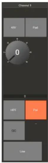 Channel 1 48V Pad 0 0 HPF Pst GC Line