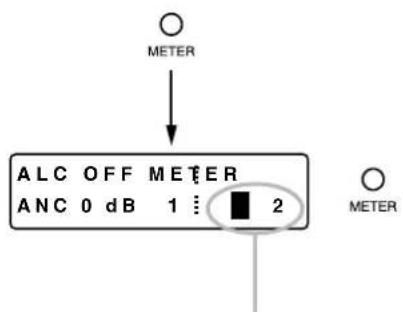 METER ALC OFF METER ANC 0 dB 1 : 2 METER