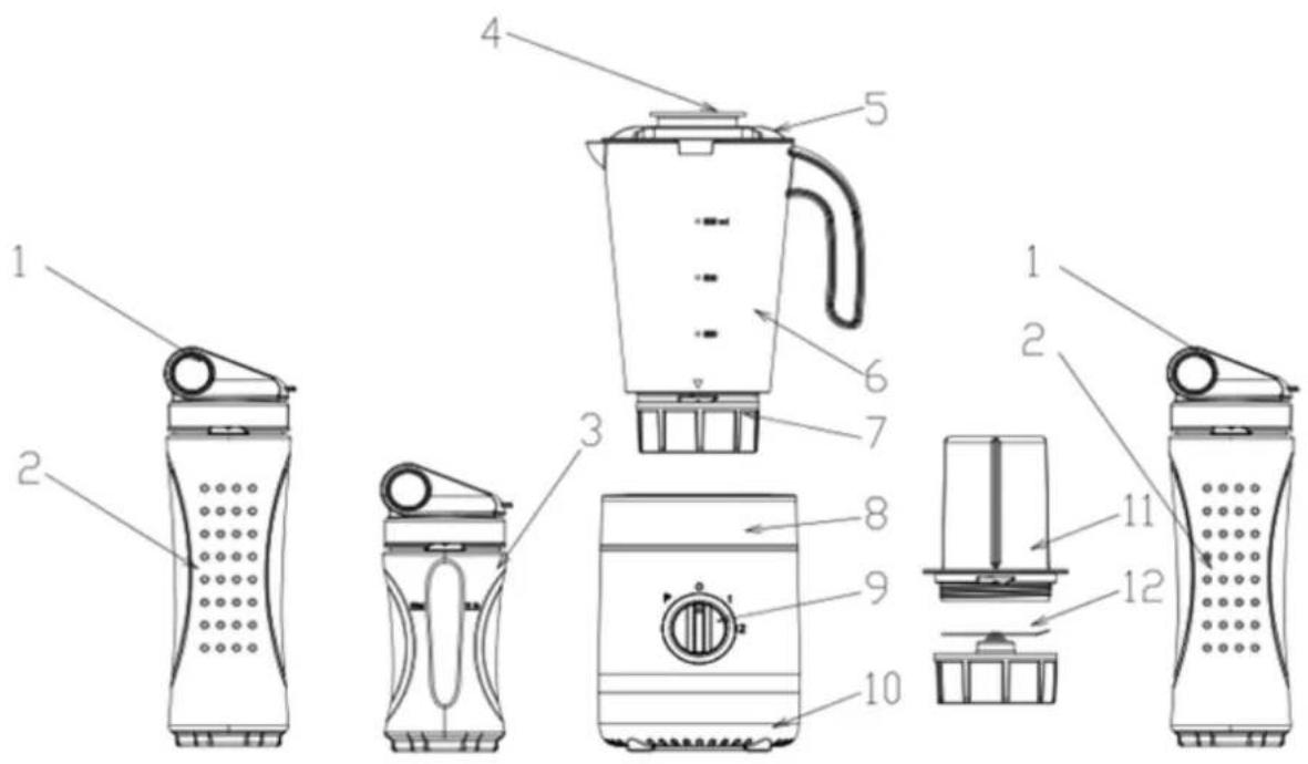 N'oveen SB2100 X-LINE - Beschreibung des Gerätes - 1