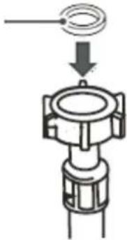 Wolkenstein WA9-E1415I - Connection of the water inlet hose - 1
