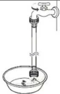 Wolkenstein WA9-E1415I - Connection of the water inlet hose - 3