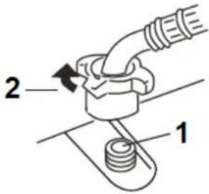Wolkenstein WA9-E1415I - Connection of the water inlet hose - 4