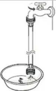 Wolkenstein WA8-E1215I - Anschluss des Wasserzulaufschlauchs - 3