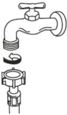 Wolkenstein WA8-E1215I - Connection of the water inlet hose - 2