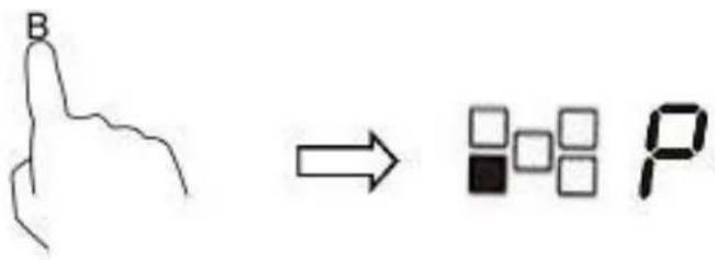 B → □□□ □ P