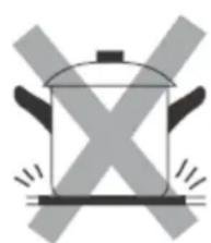Wolkenstein IF60-2FZBWSGW - COOKWARE MADE OF THE FOLLOWING MATERIALS IS NOT SUITABLE: - 5