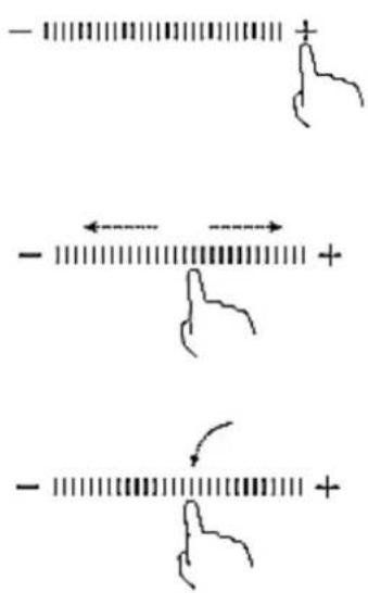 Diagram showing three hand-drawn line segments with arrows indicating movement or direction, possibly illustrating a physical or mathematical concept.