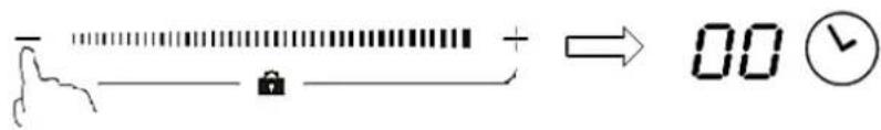 Digital display showing a progress bar with plus sign and time icon, likely from a computer system interface