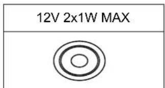 12V 2x1W MAX