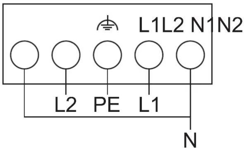 L1L2 N1 N2 L2 PE L1 N