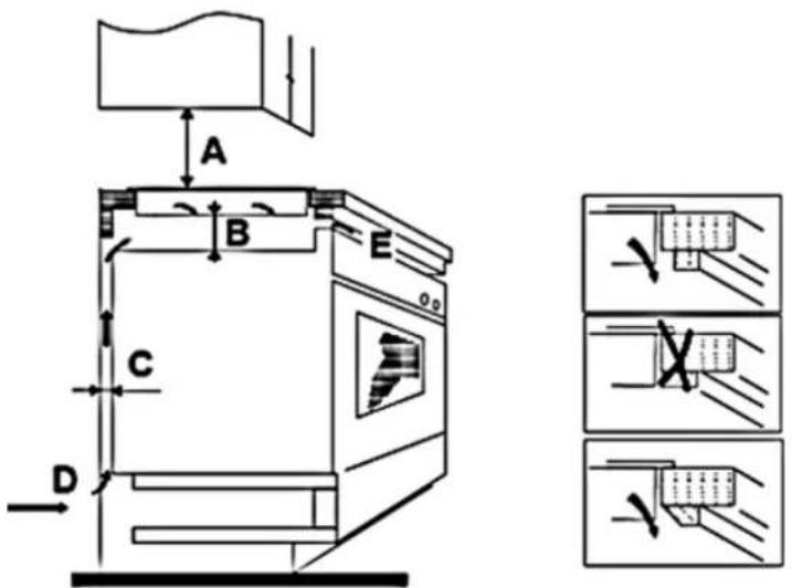 Technical diagram of a machine with labeled components and cross-sectional views showing tool path and assembly steps