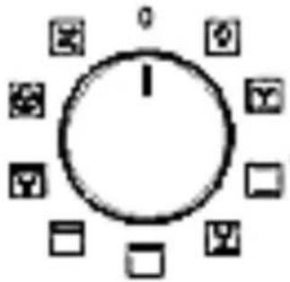 Circular diagram with a central 'I' and eight surrounding icons including square, circle, and cross symbols.
