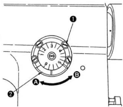 Technical diagram of a mechanical component with labeled parts and directional arrows indicating motion or movement.