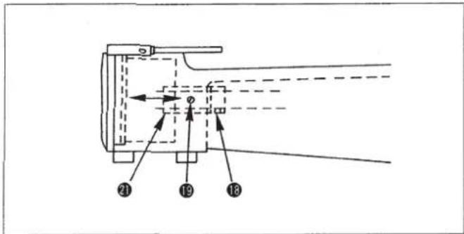 Technical diagram of a mechanical or optical device with numbered components and directional arrows indicating flow or movement.