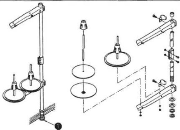 JUKI TSU-471 - INSTALLING THE THREAD STAND - 1